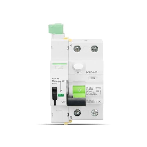 Disyuntor diferencial tipo A 2P 230V 6KA interruptor magnetotérmico autorrearmable
