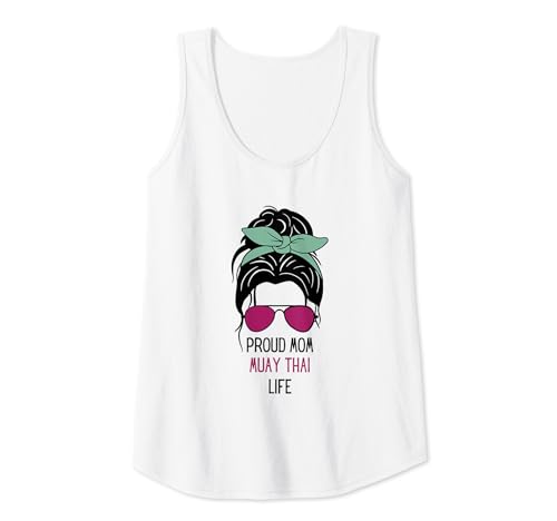 Mujer Traje de Muay Thai para mamá, diseño de Muay Thai y regalo para el día de la madre Camiseta sin Mangas