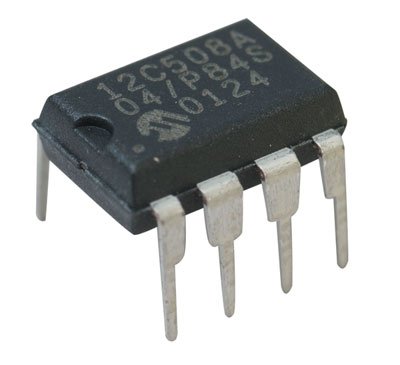 Microchip PIC12C508A-04/P Microcontroller, 8-Bit RISC, 768 Byte EPROM, 3.3V/5V, 8-Pin Plastic Dip Tube, 6.35 mm W x 3.3 mm H x 9.27 mm L (Pack of 5)