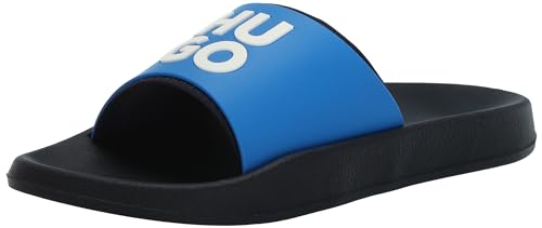 Image of HUGO Men's Stacked Logo Slide Sandal