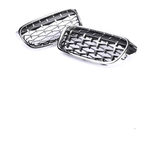 Grilles avant BMW Série 3 F30 F31 2012-2019 style diamant chrome pour calandre radiateur de course