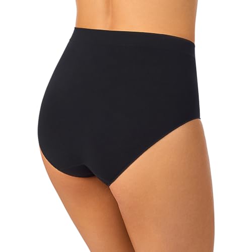 Image of Cuddl Duds Womens Classic 3 Pack Soft Seamless Full Brief Panty - Incredibly Smooth Full Coverage Underwear Panties Set