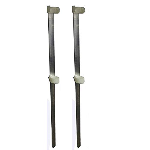 Pointe de piquet support de canne à pêche pour surfcasting, support de canne à pêche en mer, kit de 2 pièces