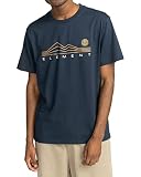 Element Ridgeline Organic Tshirt for Men BioTShirt Männer L Blau, Eclipse Navy