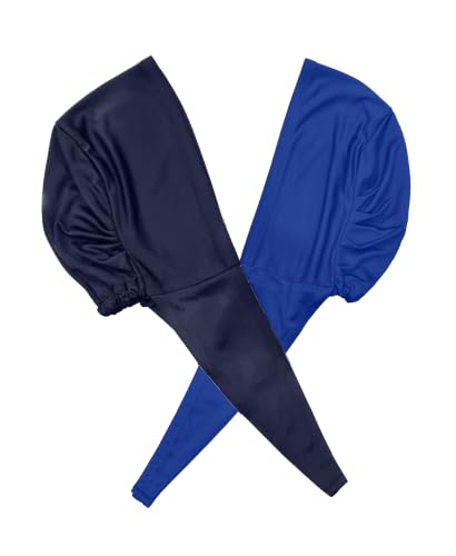 Image of Mehar Women's Hair Ponytail Cap Set of 2 | Soft Stretchable Polyester Hijab Inner Cap | Adjustable Tie-Back | Scarf & Helmet Inner | One Size Fits All