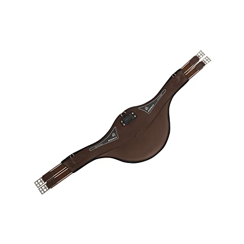 Acavallo - SANGLE BAVETTE ACAVALLO EN GEL ET PVC Couleur - Marron foncé, Taille Sangle - 125cm