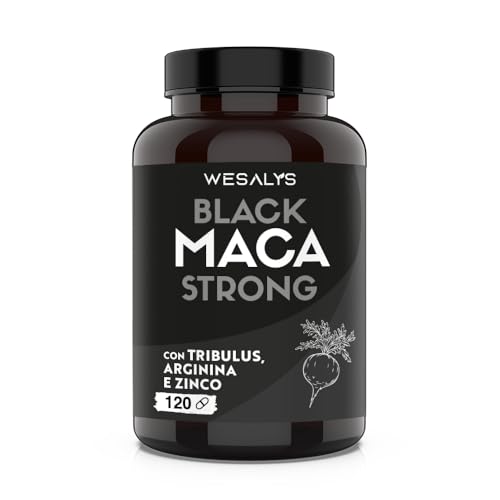 Maca Negra Andina pura 30.000mg 20:1 + Tribulus + Arginina + Zinc | Dosis Alta | Potencia Energía y...