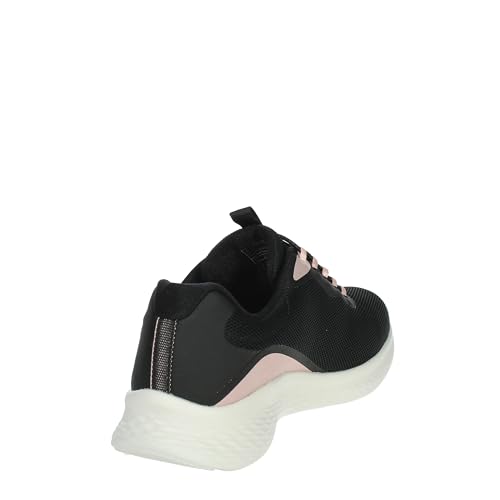 Skechers Skech-Lite Pro Glimmer MeTrainers pour Femme, Bordure Rose en Maille Noire, 38 EU