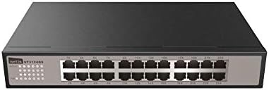 Netis 24 Port Unmanaged Gigabit Switch, Desktop Ethernet Splitter, Ethernet Hub, Plug and Play, Fanless Quite, Traffic Optimization, Sturdy Metal, Rack mountable with Included mounting Bracket