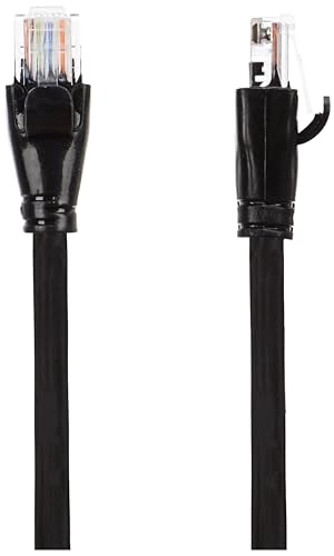Image of amazon basics RJ45 Cat-6 Ethernet Patch /LAN Cable for Personal Computer - 10 Feet (Black)