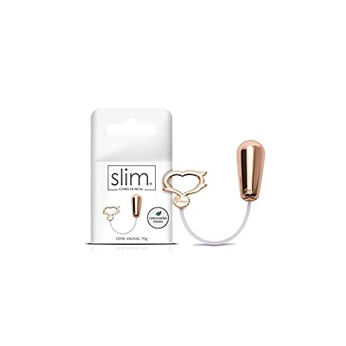 Cone Vaginal em Metal Ouro Rose 70g Linha Slim - Sexy Fantasy REF:3076