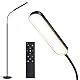 OUTON Stehlampe LED Dimmbar 15W 1500LM, Leselampe mit 4 Farbtemperatur, Fernbedienung und Touch Steuerung, 1H Timer, Leseaufgabe Beleuchtung für Wohnzimmer Schlafzimmer Büro, Schwarz