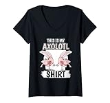 Photo Gallery donna cose axolotl this is my axolotl shirt axolotl maglietta con collo a v Photo Gallery donna cose axolotl this is my axolotl shirt axolotl maglietta con collo a v