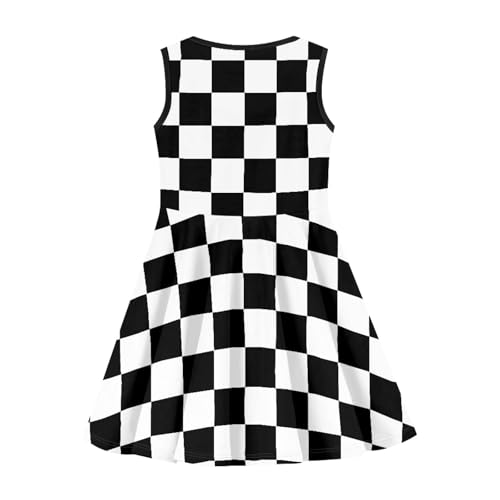 KiuLoam Cute Sleeveless Dresses for Girls Summer A-Line Dress Casual Sundress for 3-162
