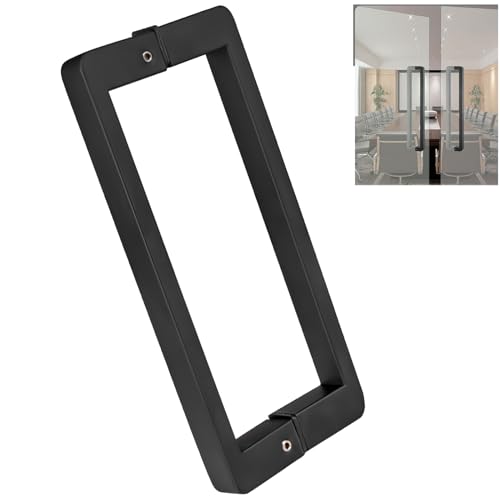 Cokritsm Black Stainless Steel Shower Door Handle 200mm Hole to Hole Center