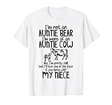 tía, oso, vaca, camiseta, tía, divertido, camisas, sobrina, combinación, camisa, amor, sarcástico, bonito, frío, patada, cara, desorden