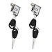 2pcs Serrure de Cylindre de Batterie Interrupteur d'allumage Verrouillage de Sécurité Antivol pour Moto Vélo Èlectrique Scooter E-Bike avec 4Clés Ètanche Poids Léger