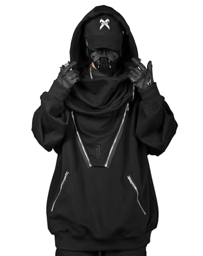 Niepce Inc Japanese Streetwear Hoodie for Men (as1, alpha, s