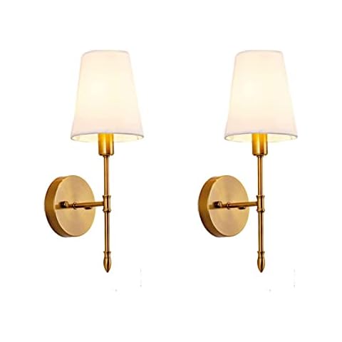 DCOC Wall Sconces Battery Operated Light Dimmable Sconce Fixtures Set Of 2,with Remote Control Not Hardwired Lamp,Easy To Install,for Bedroom, Lounge, Farmhouse,TV ( Color : Bronze 2 Pack ) Cover