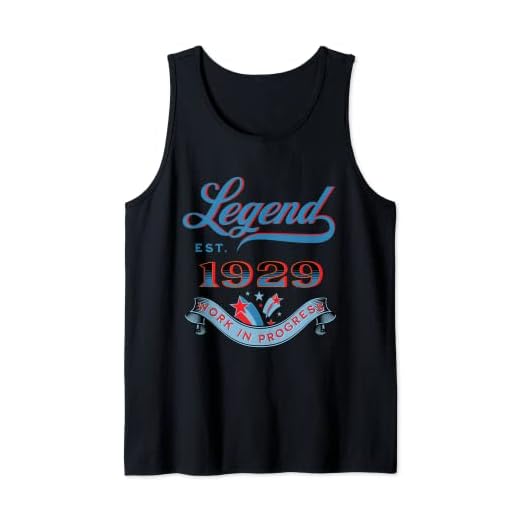 Leyenda Est 1929 Trabajo En Progreso Cumpleaños Camiseta sin Mangas