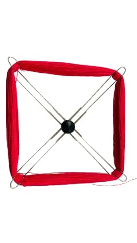 WHITE TIGER KNIT Hand Operated Wool Winder Machine Without Skein Holder (12.5 * 5 * 5.5) (Red) 1