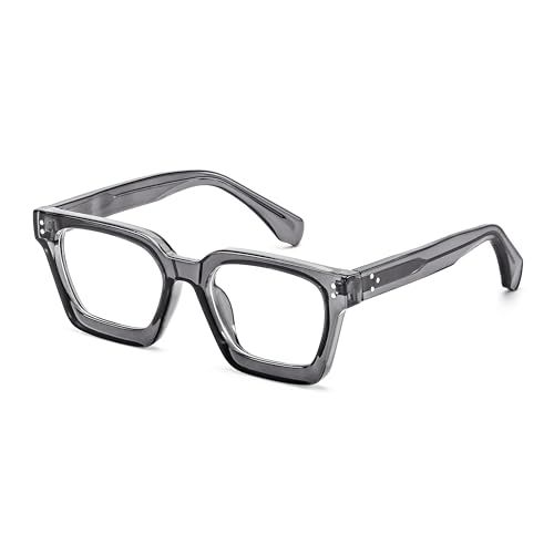 Lunettes anti-lumière bleue homme femme FEISEDY lunettes ordinateur carrées rétro pour gamer
