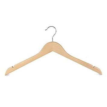 Eco Friendly Swivel Metal Hook Wooden Dress Shirt Cloth Hanger