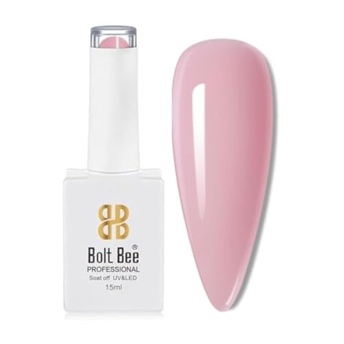 Image of Bolt Bee Dusty Rose Color Gel Nail Polish Soak Off UV Gel DIY at Home Manicure Salon Nail Art