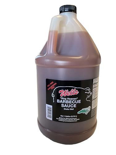 Wells Hog Heaven Barbecue Sauce (1 Gallon) | Carolina Vinegar Based Barbecue Sauce | No High...