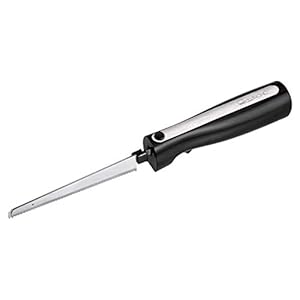 Clatronic elektrisch mes voor nauwkeurig snijden van alle soorten voedsel, inclusief bevroren voedsel | elektrisch mes met geluids- en trillingsarme werking | keukenmes met opbergdoos | 120W | EM 3702