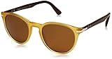 Persol PO3152S PHANTOS Sunglasses, Yellow/Brown, 49 mm