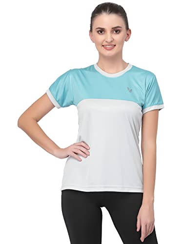 Image of UZARUS Women's Dry Fit Workout Top Sports Gym T-Shirt