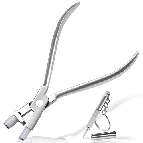 LEONTOOL Bending Bridge Temple Pliers 6 Inch Optical Trident Pliers