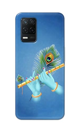 Image of PRINTFIDAA Plastic Printed Hard Back Cover Case For Realme 8 5G | Realme 8S 5G | Realme Narzo 30 5G | Realme 9 5G Back Cover (Flute In Krishna Hands) -112, Multi