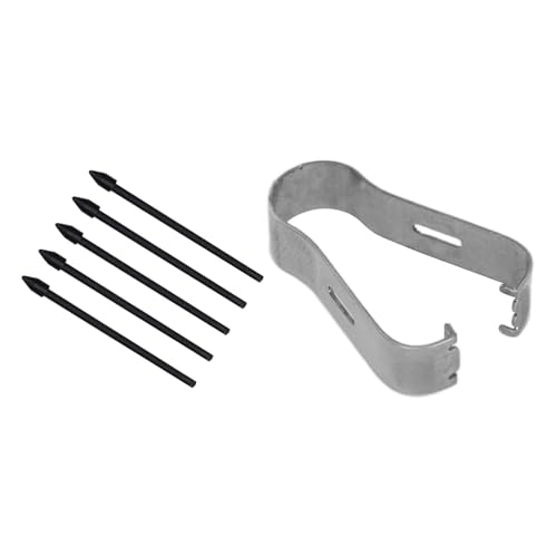 Sensitive Replacement Stylus Tips for Galaxy Tab S6 S7 S7 Note10 Note20 Pen Tips give Accurate Writing Drawing Experience Slender Rubber Nib Without Scratches (Black)