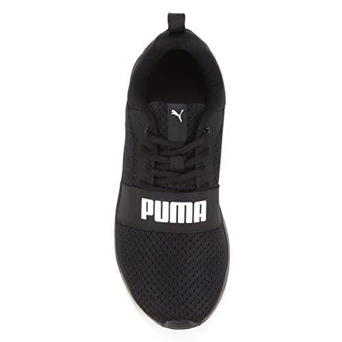 Tênis de Corrida Wired Run BDP, Puma, Unissex, Preto/Branco, 37