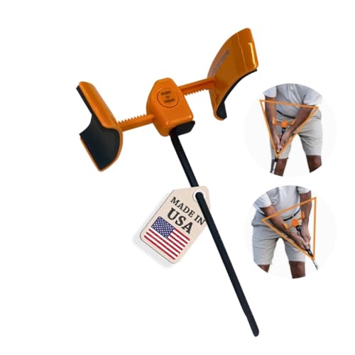 Orange Whip Putt Master Golf Putting Aid Trainer, Patented Short Game Golf Swing Training for Precision and Accuracy, Made in USA by Orange Whip