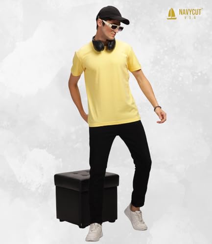 Image of Men T Shirt Cotton Round Neck | Solid Cotton Tee Half Sleeve | Breathable Casual T Shirt for Men | Stylish Round Neck Casual Wear | 12 Colors