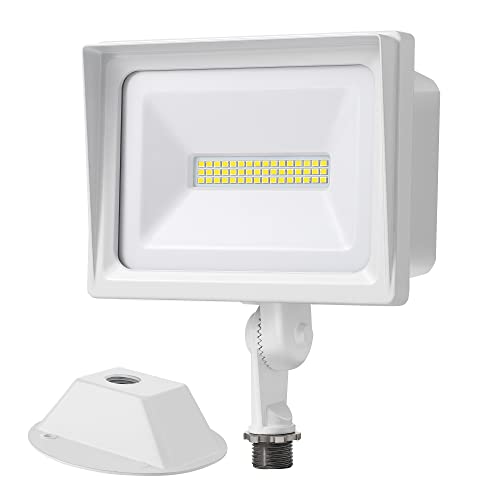 Dewenwils 34W Flood Lights Outdoor, 3200 Lm Super Bright(400W Equivalent) Led Flood Light Outdoor, Ip65 Waterproof Knuckle Mount Led Flood Light, 5000K Led Security Light For Garden, Yard, Garage #TOP4