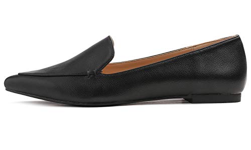 Image of FEVERSOLE Women's Loafer Flat Pointed Fashion Slip On Comfort Driving Office Shoes