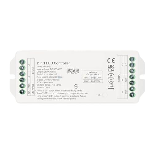 Contrôleur LED PZ2 pour ruban blanc double en cuisine et salon