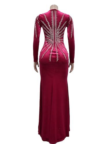 Image of Figdaw Rhinestone Embellished Formal Gowns and Evening Dresses for Women 2026