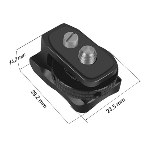 Mount Adapter DSLR Camera Cage with 1/4 Mounting Hole DLSR TTL Flash Led Light DV DSLR Rig Extension Bar, Cold Shoe