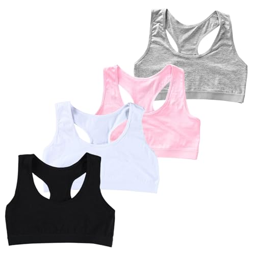 Girls Racerback Sports Training Seamless Bras, One Size