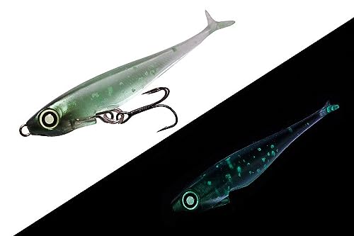 JACKALL(ジャッカル) ワーム ジェリーサーディン54 グリーンジェリーグロー 2枚目