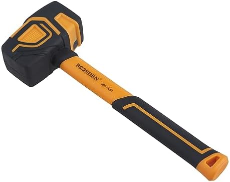 Rubber Mallet, BOOSDEN Double-Faced Rubber Mallet Hammer, Shockproof Anti-Slip Small Rubber Mallet, Rubber Hammer Mallet for Home Decoration Installation Hand Tool, 30mm