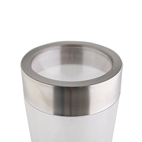 axentia-Flaschenkuehler-transparent-Behaelter-zum-Kuehlen-von-Wein-Sekt-Champagner-oder-Softdrinks-Getraenkekuehler-doppelwandig-Masse-ca-O-12-x-H-195-cm