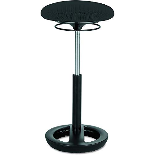 Image of Safco Twixt Active Movement Seating Chair, Ergonomic Support, Extended Height, Black Mesh