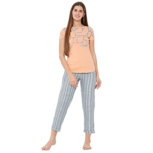 Image of Sweet Dreams Women's Cotton Printed Night Suit Set