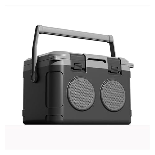 Nevera portátil con Bluetooth para Camping, con Reproductor de música, para Alimentos y Bebidas, con Temperatura Constante de 48 h (Negra)